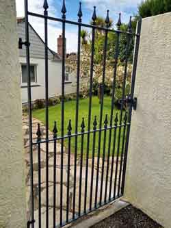 Tall Arched Railhead Garden Gate